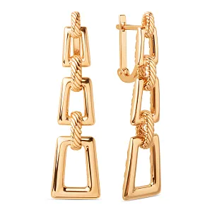 Серьги из красного золота