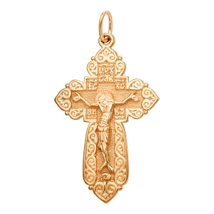 Крест из красного золота
