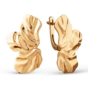 Серьги из красного золота