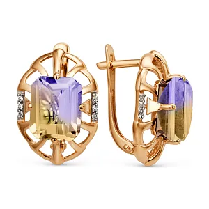 Серьги из красного золота