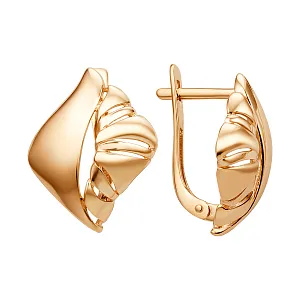 Серьги из красного золота