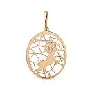 Подвеска из красного золота