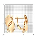 Серьги из красного золота