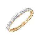 Кольцо из красного золота с бриллиантами