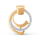 Подвеска из красного золота с фианитами