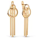 Серьги из красного золота