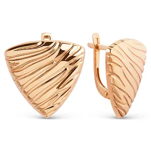 Серьги из красного золота