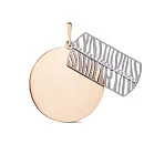 Подвеска из красного золота с фианитами