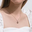 Подвеска из красного золота с фианитами