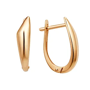 Серьги из красного золота