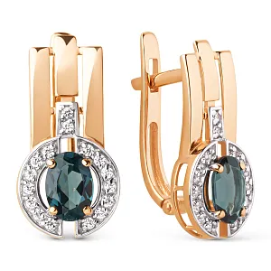 Серьги из красного золота