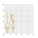 Серьги из красного золота с фианитами