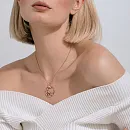 Подвеска из красного золота с фианитами