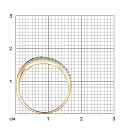 Кольцо из красного золота с фианитами