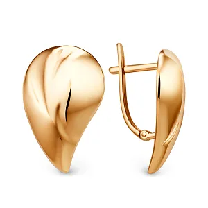 Серьги из красного золота
