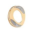 Подвеска из красного золота с фианитами