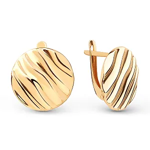 Серьги из красного золота