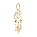 Подвеска из красного золота