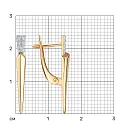 Серьги из красного золота с фианитами