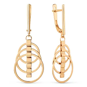 Серьги из красного золота