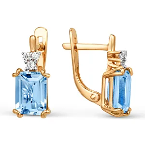 Серьги из красного золота