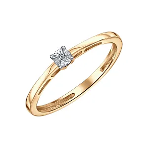 Кольцо из красного золота