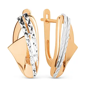 Серьги из красного золота