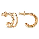 Серьги пусеты из красного золота