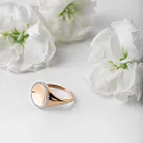 Кольцо из красного золота с фианитами