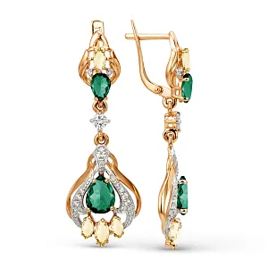 Серьги из красного золота