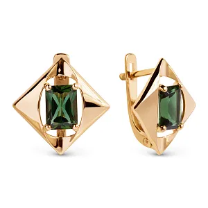 Серьги из красного золота