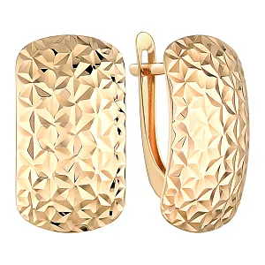 Серьги из красного золота