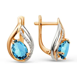 Серьги из красного золота