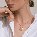 Подвеска из желтого золота с фианитом