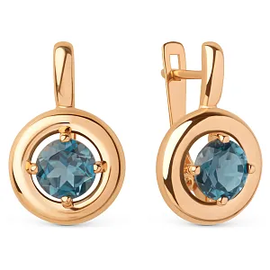 Серьги из красного золота