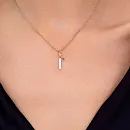 Подвеска из красного золота с фианитами