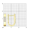 Серьги из желтого золота с бриллиантами