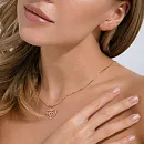 Подвеска из красного золота с фианитами