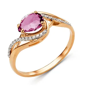 Кольцо из красного золота