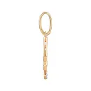 Подвеска из красного золота с фианитами