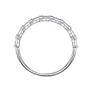 Кольцо из белого золота с бриллиантами