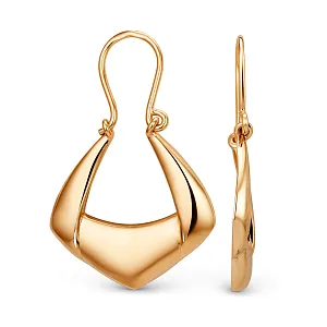 Серьги из красного золота