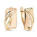 Серьги из красного золота