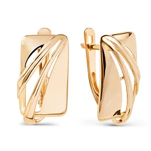 Серьги из красного золота