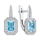 Серьги из белого золота