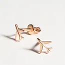 Серьги пусеты из красного золота