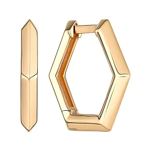 Серьги из красного золота