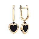 Серьги из красного золота