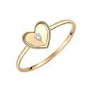 Кольцо из красного золота с бриллиантом