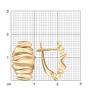 Серьги из красного золота